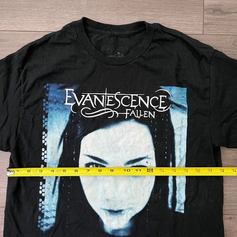 Evanescence Fallen Album Cover Graphic T-Shirt Mens Medium Black Rock Amy Lee